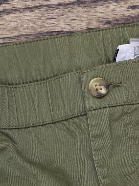 Denim & Co. Green Denim Co Regular Easywear Twill Slim Straight Ankle Sz XL main image 4